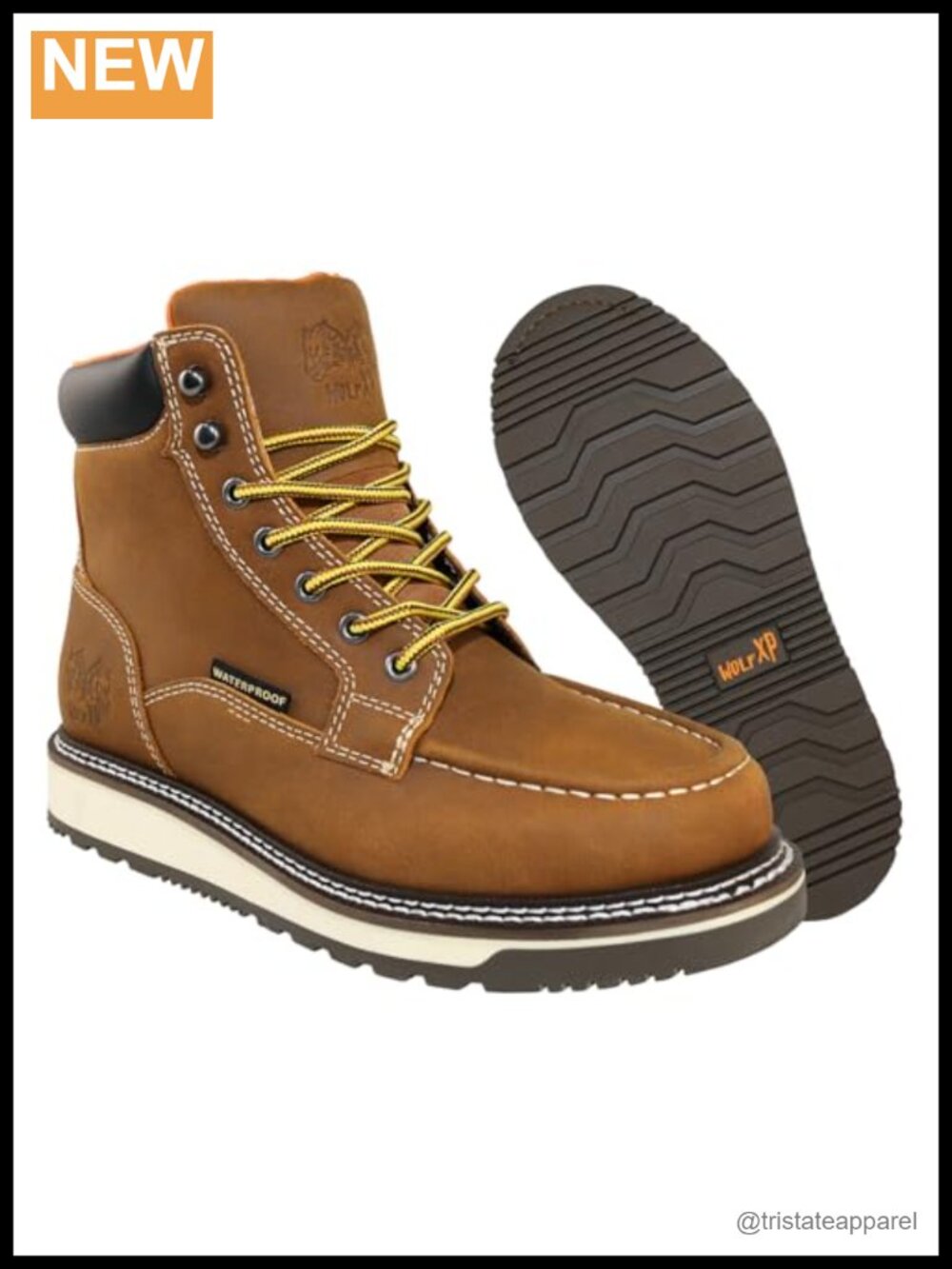 Waterproof Insulated Leather Work Boots Steel Toe Men
